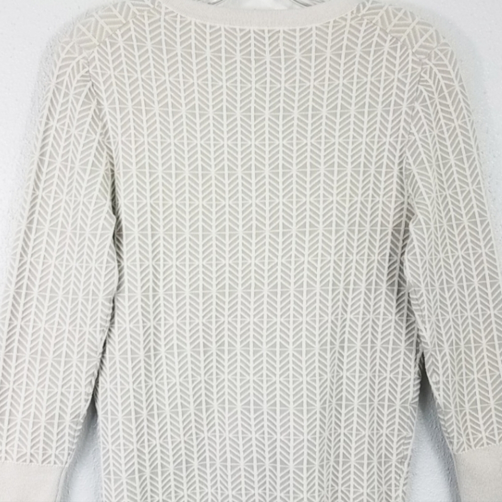 Merona Medium 3/4 sleeve Featherbone sweater cardigan - Picture 2 of 5